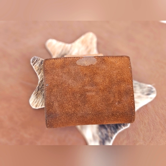 Vintage RARE Sturdy Rumpp Leather Snap Wallet Pockets & Card/Photo Hinged Pages - Picture 2 of 14